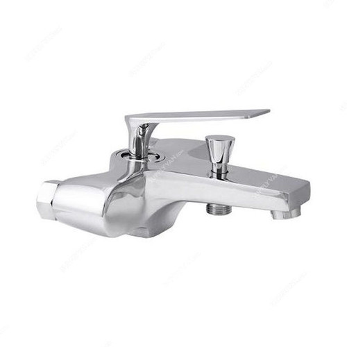 Geepas Single Lever Bath Mixer, GSW61078, Brass, 0.8MPa, Silver