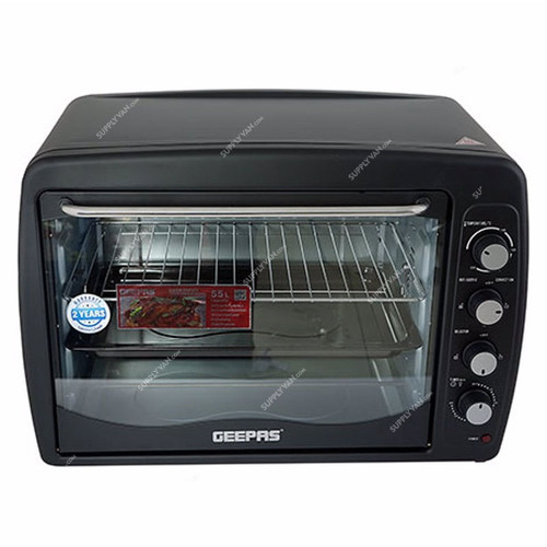 Geepas Electric Oven With Convection and Rotisserie, GO4402N, 2800W, 75 Ltrs, Black