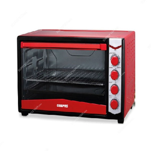 Geepas Electric Oven, GO4462, 2000W, 60 Ltrs, Red