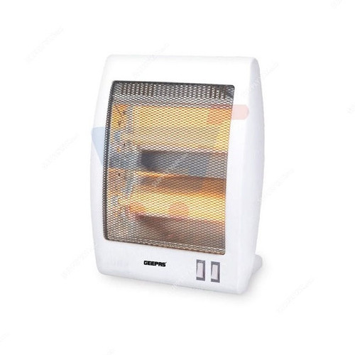 Geepas Quartz Halogen Heater, GQH9106, 1500W, White