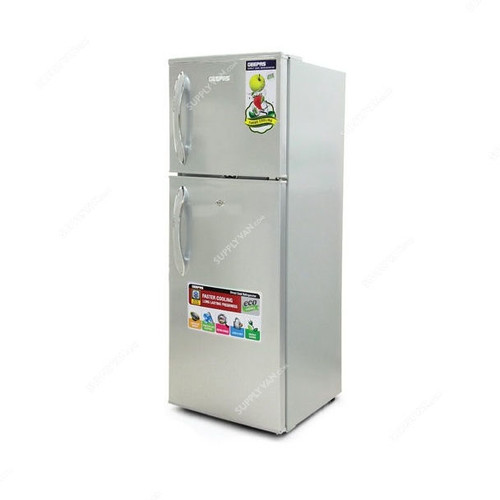 Geepas Direct Cool Refrigerator, GRF1856WPN, 120W, 180 Ltrs, Silver