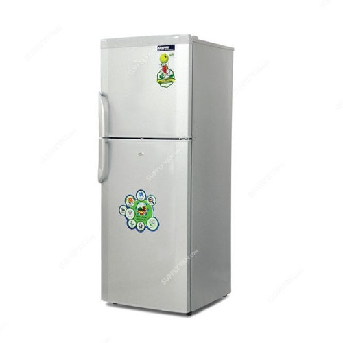 Geepas No Frost Double Door Refrigerator, GRF4154SXN, 410 Ltrs, Silver