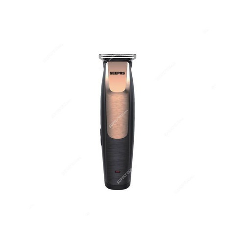 Geepas 2 In 1 Hair Trimmer, GTR56016UK, 300mA, Black/Gold