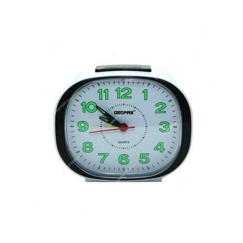 Geepas Bell Alarm Clock, GWC26018, Analog Display, Black