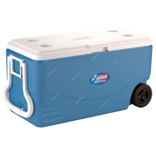 Coleman Xtreme Wheeled Bucket Cooler, 6201A748, 100 Qt, Blue