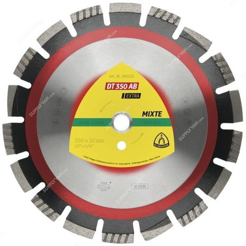 Klingspor Large Diamond Cutting Blade, DT350AB, 25.4 x 400MM