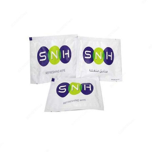 Snh Refreshing Wet Wipes, WIPESMEDIUM, Paper, White, 20 Pcs/Pack