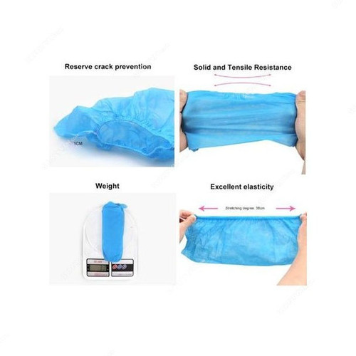 Snh Anti-Slip Disposable Shoe Cover, B007965, Light Blue, 100 Pcs/Pack Snh Anti-Slip Disposable Shoe Cover, B007965, Light Blue, 100 Pcs/Pack