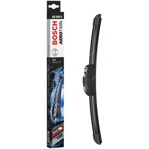 Bosch Aerotwin Retro Wiper Blade, 3397008930, 14 Inch, Black