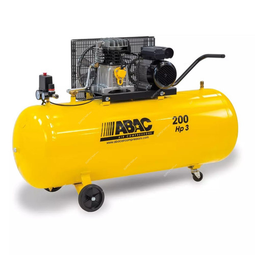 Abac Air Compressor, A29B/200CM3-C, 10 Bar, 3 HP, 200 Ltrs Tank Capacity