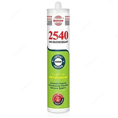 Asmaco Anti-Fungal Silicone Sealant, 2540, 280ML, Brown, 24 Pcs/Carton