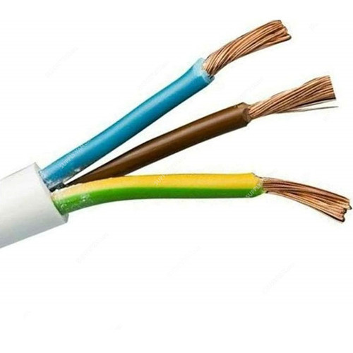 RR Kabel Multicore PVC Flexible Cable, H03VV-F, 3G Conductor, 2.5MM x 100 Yards