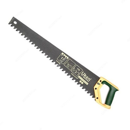 Uken Concrete Hand Saw, U4586, 26 Inch, Green/Yellow