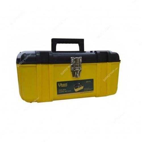 Uken Heavy Duty Tool Box, U8310, Plastic, 412MM, Yellow/Black