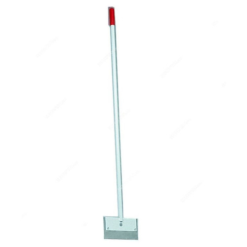 Janser Floor Scraper with Long Fixed Handle, 135CM x 280MM, Silver