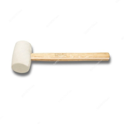 Clarke Rubber Hammer, RHW60C, Wood Handle, 24 Oz