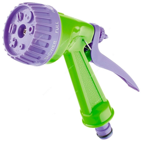 Palisad Garden Water Spray Gun With 3 Sprayer Adapter, 651618, ABS/Plastic, 3/4 Inch, Green/Purple