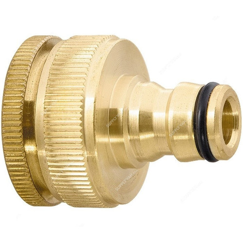 Palisad Garden Hose Adapter, 658408, Brass, 3/4 to 1 Inch