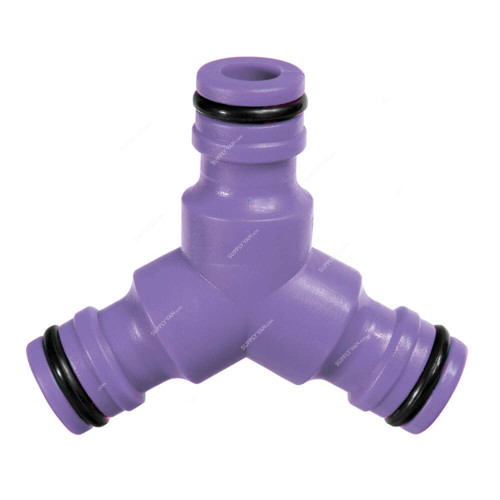 Palisad Garden Tripple Hose Splitter, 664688, Plastic, 1/2 Inch, Purple