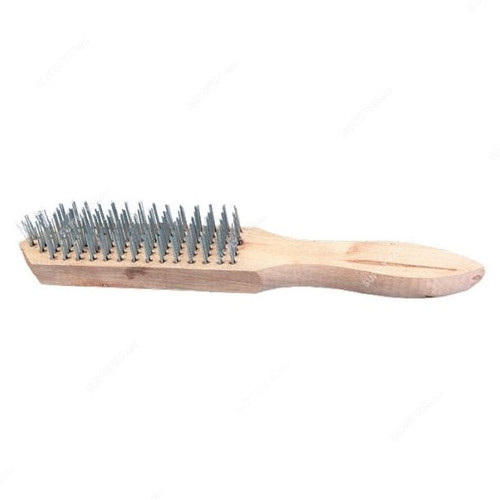 Sparta 6-Row Metal Brush With Wooden Handle, 748265, 70 x 120MM