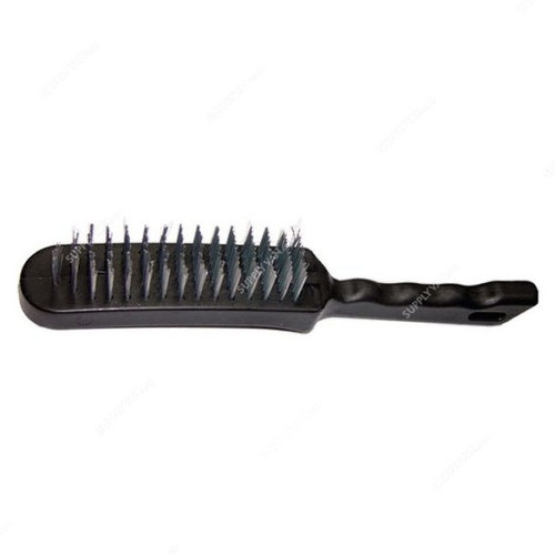 Sparta 3-Row Metal Brush With Plastic Handle, 748655, 18 x 130MM