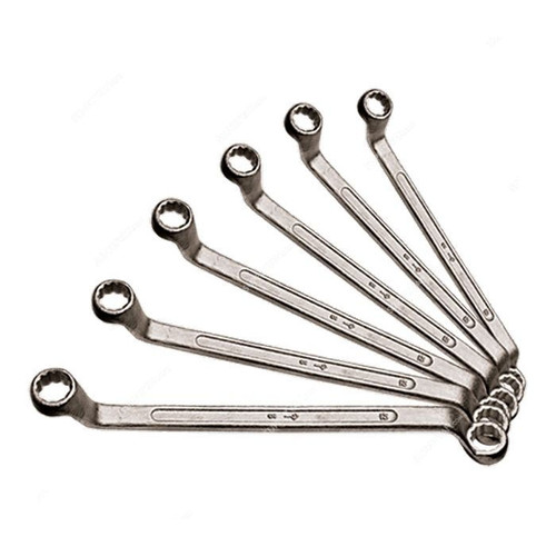 Sparta Ring Spanner Set, 153305, Carbon Steel, Chrome Plated, 6-17MM, 6 Pcs/Set