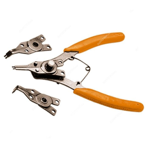 Sparta Universal Snap Ring Plier With Interchangeable Head, 183505, 150MM, 3 Pcs/Set