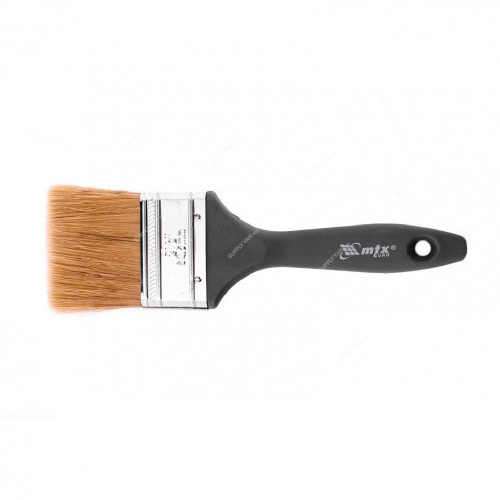 Mtx Flat Paint Brush With Plastic Handle, 830649, Natural Bristle, 63MM