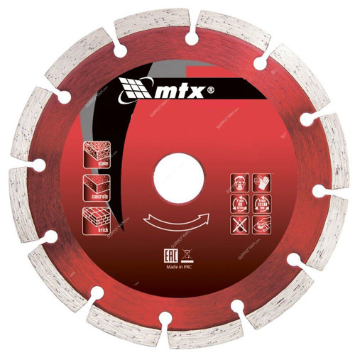 Mtx Segmented Diamond Cutting Disc, 731759, Dry Cut, 180 x 22.2MM