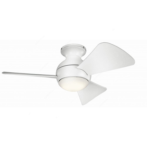 Kichler Ceiling Fan, KLF-SOLA-34-WHT, Sola, 3 Blade, 34 Inch, Matte White