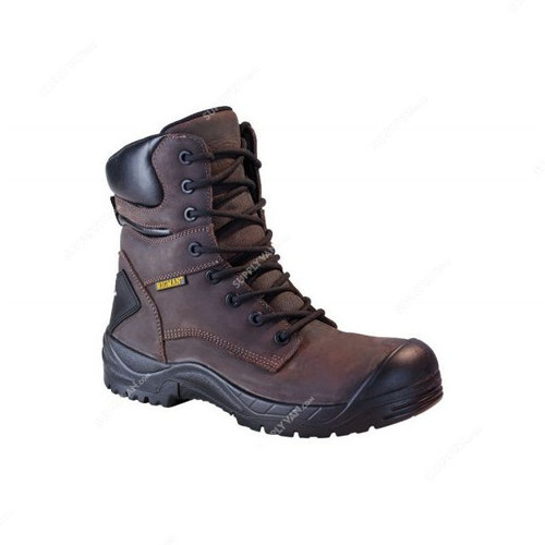 Rigman Safety Shoes, RSN609, ProSeries, Size39, Leather, Brown