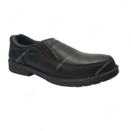 Rigman Executive Safety Shoes, 1051, Size40, Microfiber Leather, Black