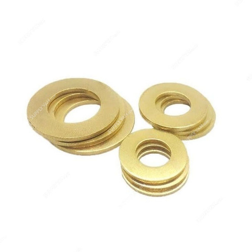 Flat Washer, M10, Gold, 100PCS