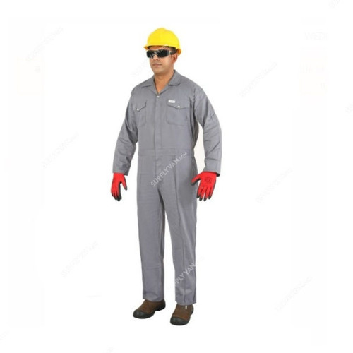 Vaultex Coverall, FBI, 100% Cotton, 2XL, Grey