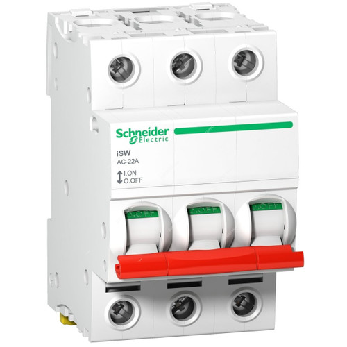 Schneider Switch Disconnector, A9S66363, Acti9 iSW, 3P, 63A