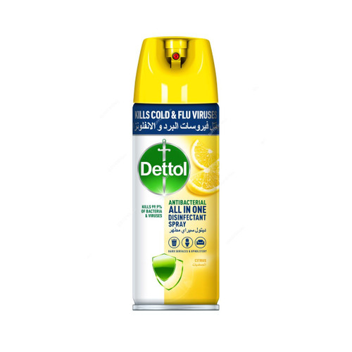 Dettol All in One Disinfectant Spray, Citrus, 450ML, 2 Pcs/Pack