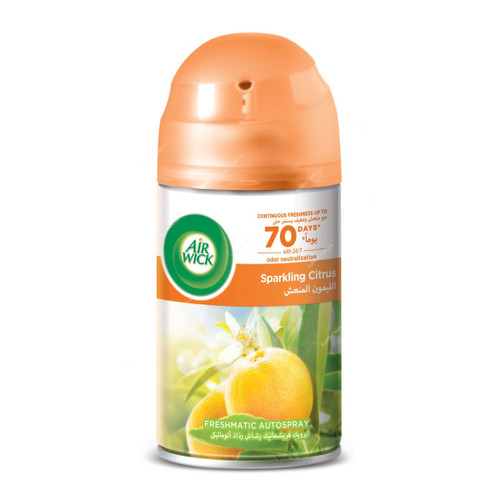 Air Wick Freshmatic Automatic Air Freshener Spray Refill, Sparkling Citrus, 250ML, 3 Pcs/Pack