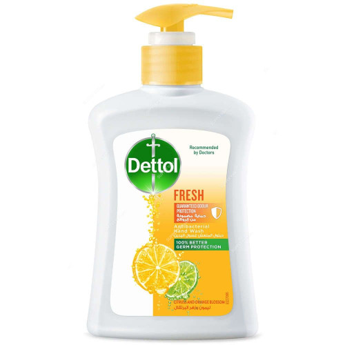 Dettol Fresh Anti-Bacterial Hand Wash, Citrus and Orange Blossom, 200ML, 3 Pcs/Pack