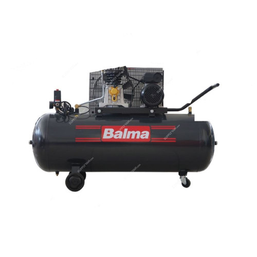 Balma Air Compressor, BAL-B26B-200CM3, Single Phase, 3 HP, 10 Bar, 200 Ltrs