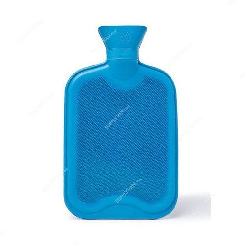 3W Plush Cover Hot Water Bottle, 44442904, 2 Ltrs, Blue