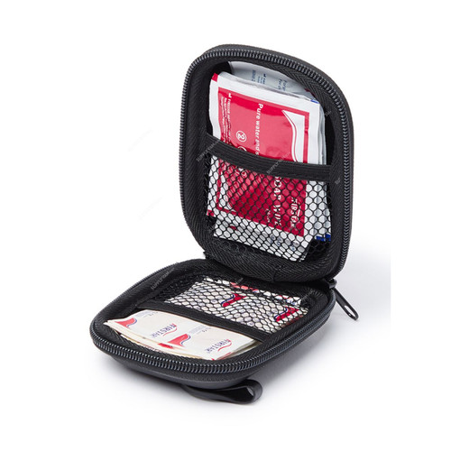 3W Smart First Aid Kit, 3W-9736, 13CM Length x 9.5CM Width, Black