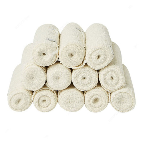 3W Crepe Bandage, NO-43, 15CM Length x 4.5CM Width, White, 12 Roll/Pack