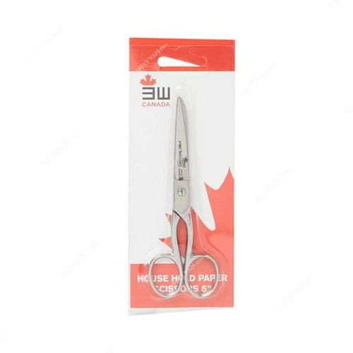 3W Household Paper Scissor, 3W11-1101-5, Stainless Steel, 5 Inch, Silver