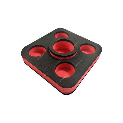 Aerofun Floating Drink Holder, 10016091, 30CM Length x 30CM Width, Black/Red