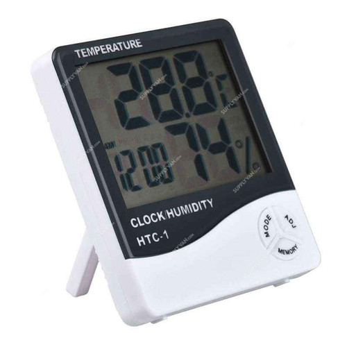 Temperature and Humidity Meter, HTC-1, 1.5V, -10 to 50 Deg.C
