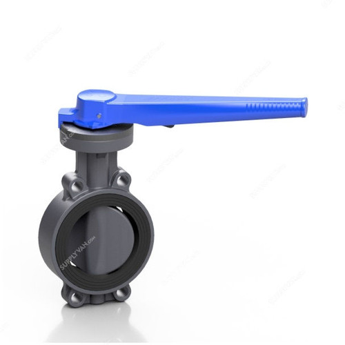 Effast Manual Butterfly Valve, FDRPFH0750, Proflow H, PVC-U, 75MM