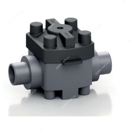 Effast Direct Action Pneumatic Diaphragm Valve With Solenoid, MDRPMMD0400, PVC-U, 40MM