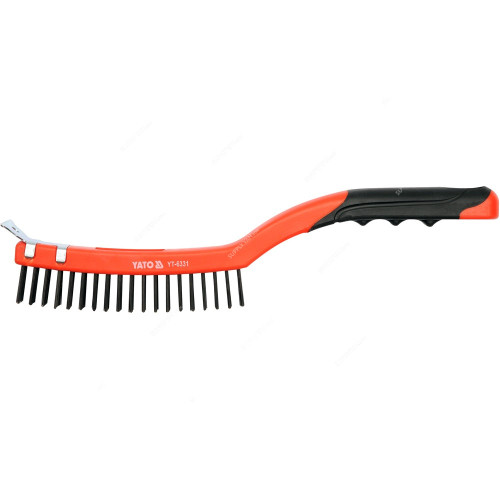 Yato Wire Brush With Plastic Handle, YT-6331, 340MM