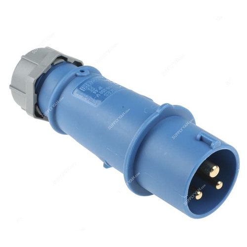 Mennekes Pin and Sleeve Plug, 248, AM-TOP, 3 Pin, 16A, 230V, Blue