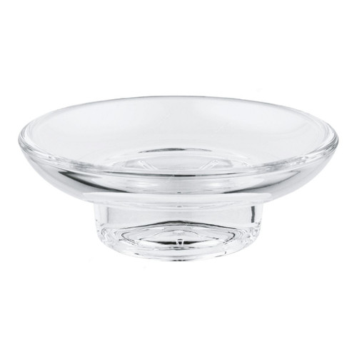 Grohe Wall Mounted Glass Soap Dish, 40368001, Essentials, 110 x 39CM, Starlight Chrome Finish